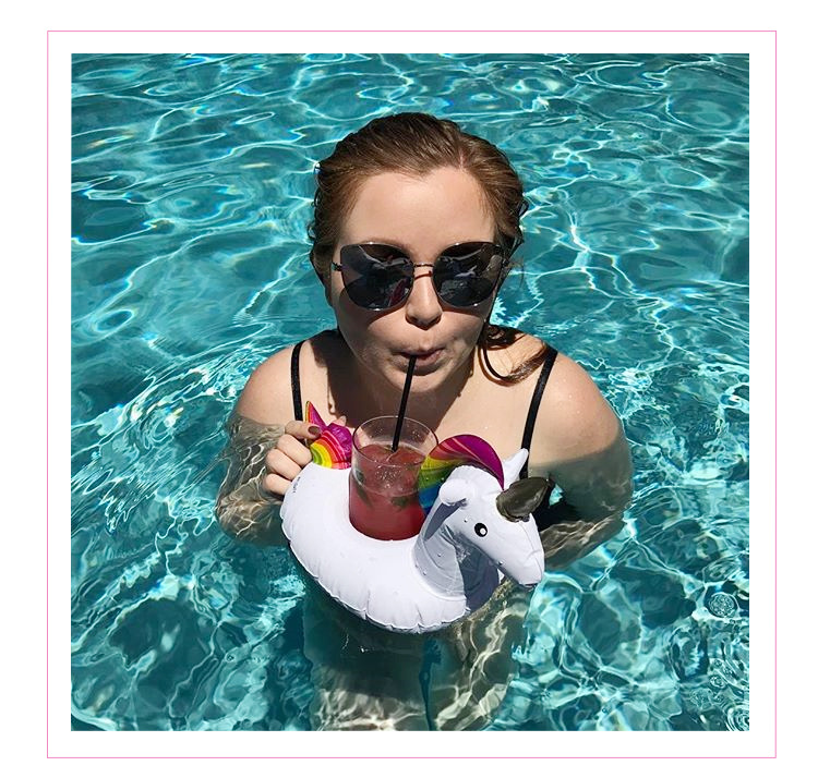 Unicorn Flamingo Cup-holders are a hot spot on Instagram and amazon for inflatable water coaster drinks Unicorn Flamingo Cup-holders are a hot spot on Instagram and amazon for inflatable water coaster drinks