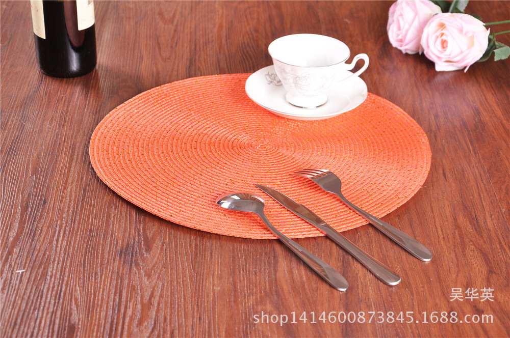 38cm new modern simple round cup cushion, fashionable household, circular coaster, round cup, mat, and food. 38cm new modern simple round cup cushion, fashionable household, circular coaster, round cup, mat, and food.