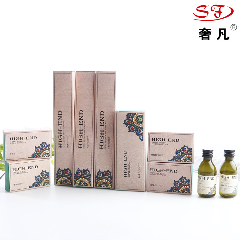 Hotel disposable toothbrush set toiletries hotel guest room consumables guest room dental toothpaste shampoo