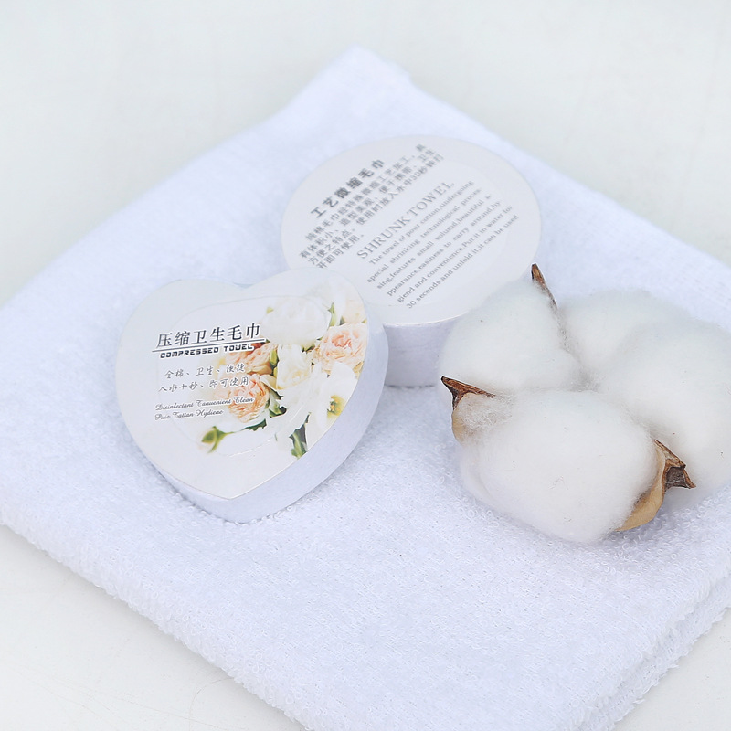 Compressed Towel Disposable Wholesale Travel Pack Pure Cotton Face Washing Cleaning Towel Customized Portable Compressed Towel
