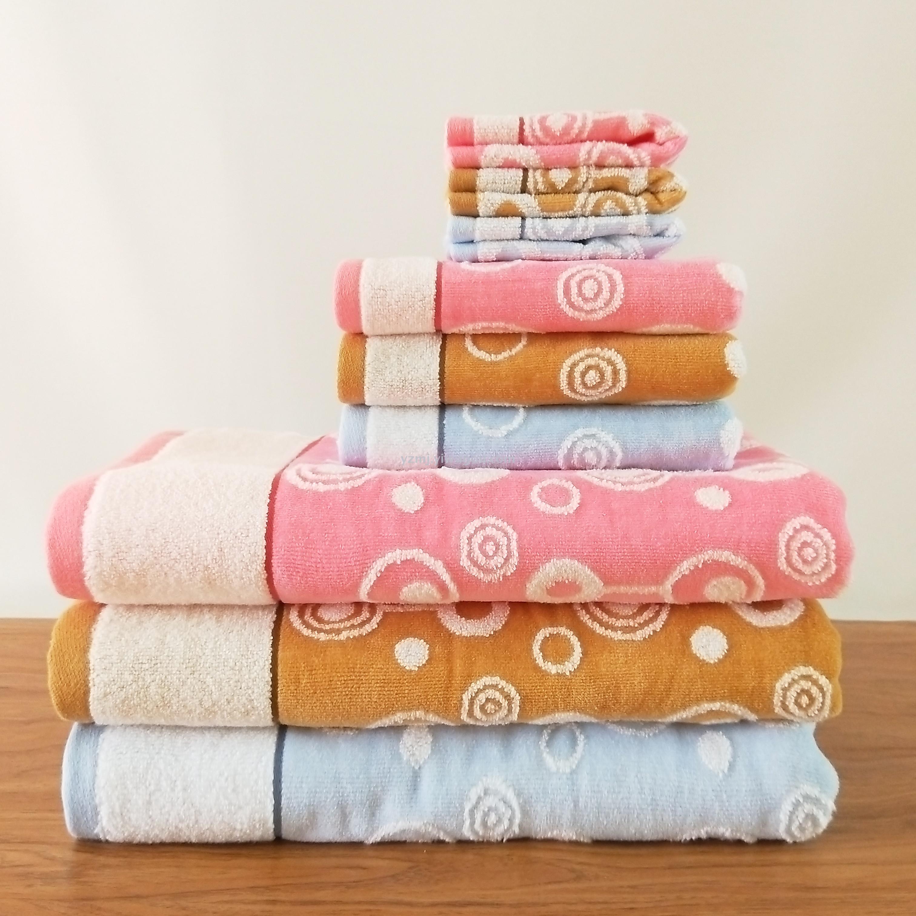 Cotton yarn-dyed untwisted velvet towel towel gift towel