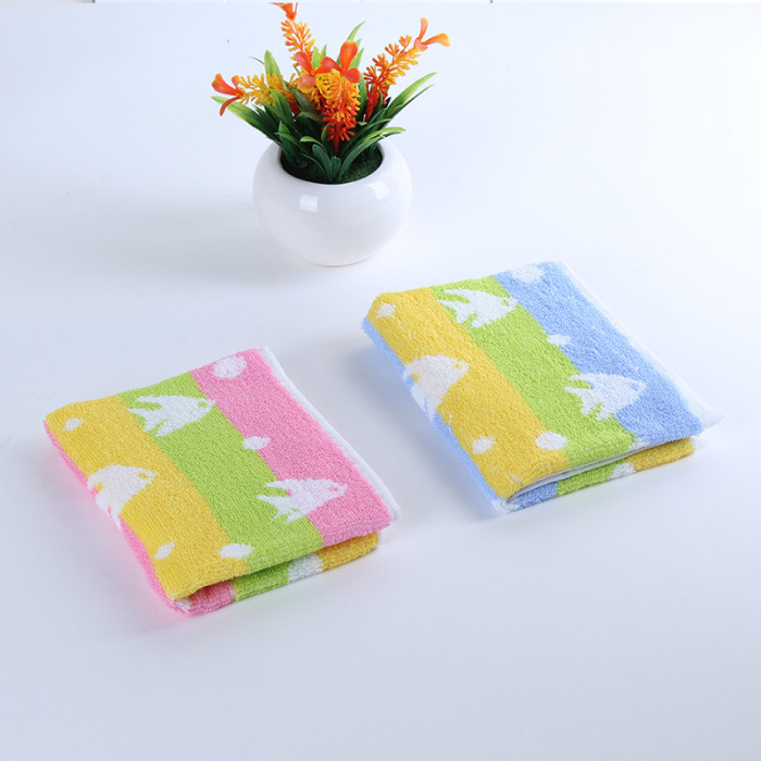 Pure cotton child towel untwisted 32 strands of towel cartoon bibulous jacquard child towel Pure cotton child towel untwisted 32 strands of towel cartoon bibulous jacquard child towel