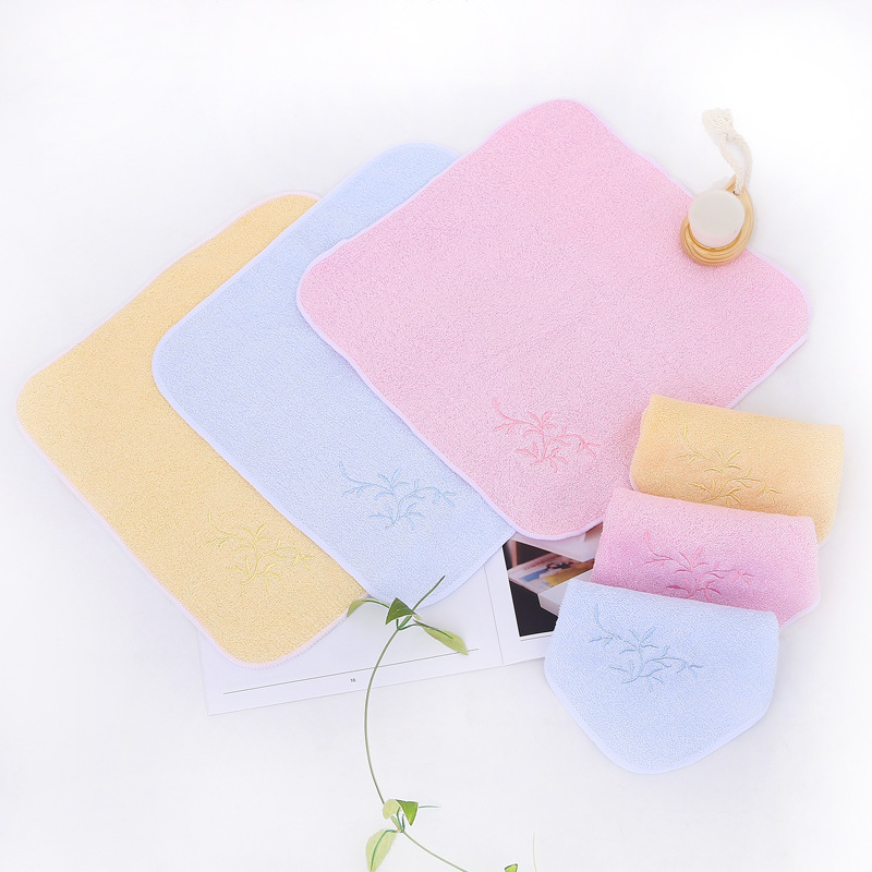 Factory Wholesale Bamboo Fiber Face Towel 25*25 Saliva Towel Kindergarten Children Handkerchief Small Tower Dishwashing Towel Factory Wholesale Bamboo Fiber Face Towel 25*25 Saliva Towel Kindergarten Children Handkerchief Small Tower Dishwashing Towel