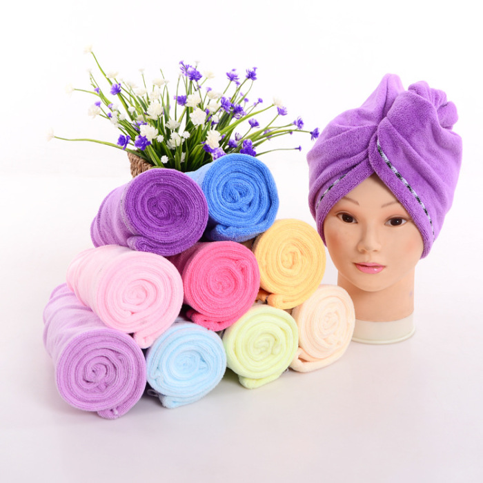 Dry hair cap super absorbent dry towel to increase the thickening of the hair dry hair dry towel towel bath cap gift box Dry hair cap super absorbent dry towel to increase the thickening of the hair dry hair dry towel towel bath cap gift box