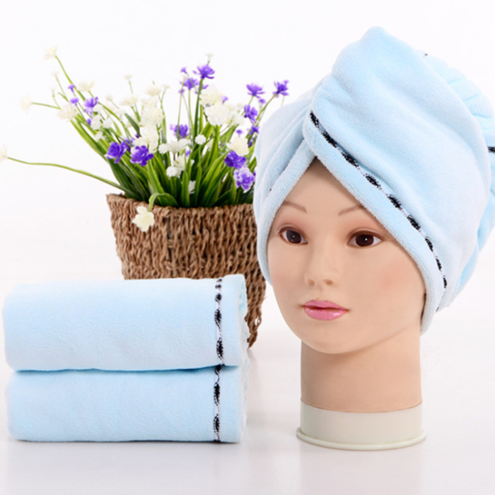 Dry hair cap super absorbent dry towel to increase the thickening of the hair dry hair dry towel towel bath cap gift box Dry hair cap super absorbent dry towel to increase the thickening of the hair dry hair dry towel towel bath cap gift box