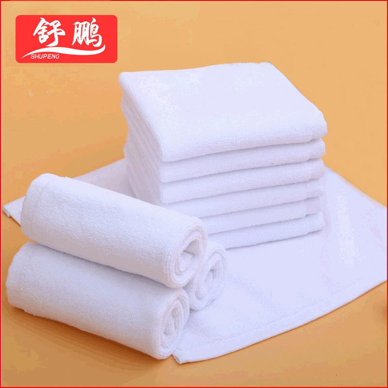 White Square Towel Kindergarten Pure Cotton White Small Square Towel 30*30 Custom Handkerchief Hotel White Disposable White Square Towel