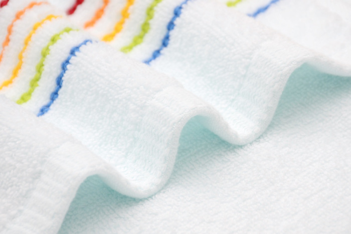Pure cotton children's towel soft water absorbent non twist skin baby small towel rainbow child towel