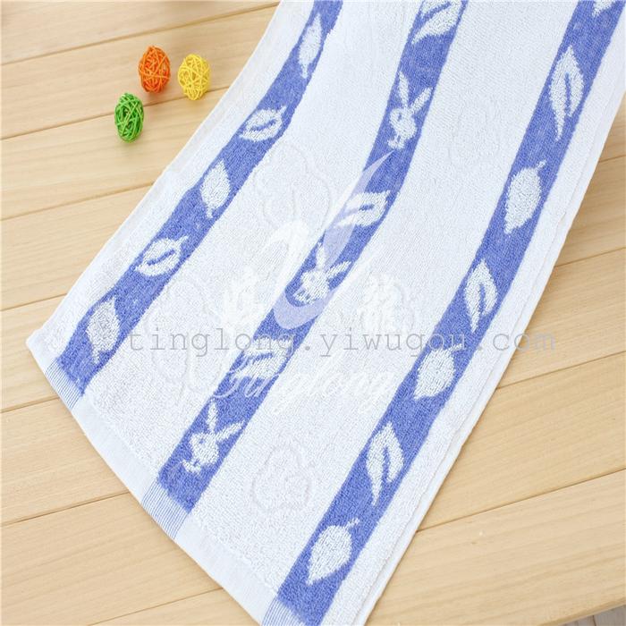 Towel wholesale cotton washcloth leaves Playboy towel washcloth washing towel factory direct brand 