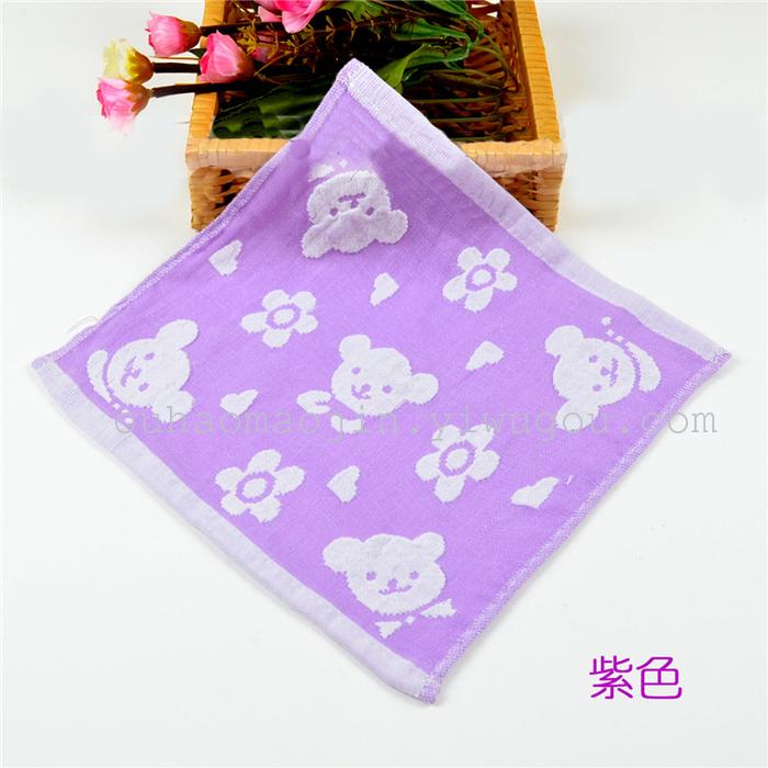 Cotton gauze small towel towel baby nursery infant slobber towel