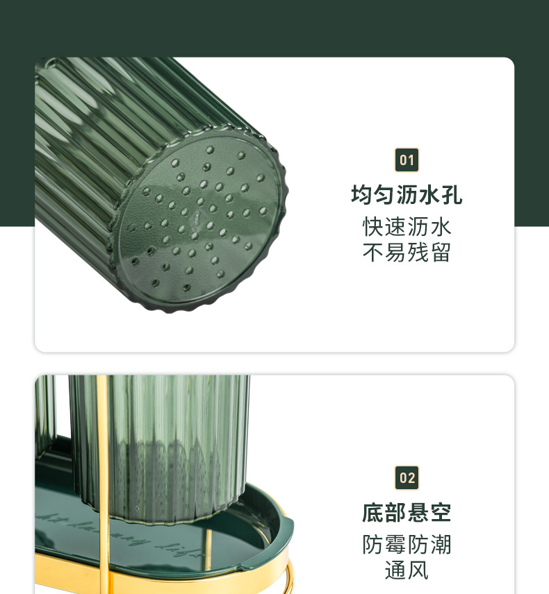 Light Luxury Chopsticks Rack Household Chopstick Barrel Drain Chopsticks Tube Wall-Mounted Kitchen Storage Box Chopsticks Basket Chopsticks Cage Light Luxury Chopsticks Rack Household Chopstick Barrel Drain Chopsticks Tube Wall-Mounted Kitchen Storage Box Chopsticks Basket Chopsticks Cage