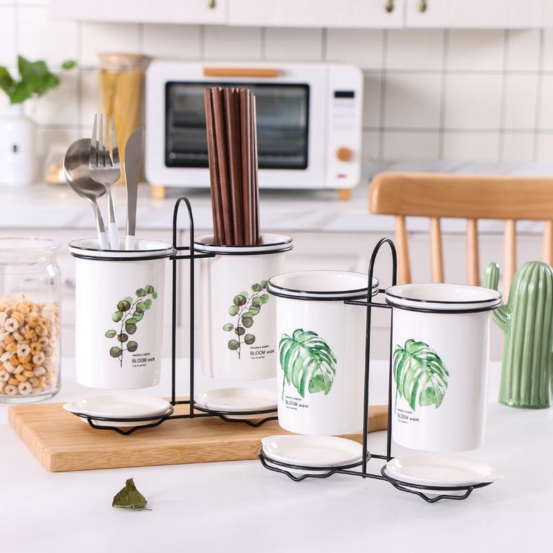 Douyin Household Chopsticks Tube Set Kitchen Tableware Storage Storage Rack Chopsticks Basket Creative Drain Chopsticks Chopsticks Cage