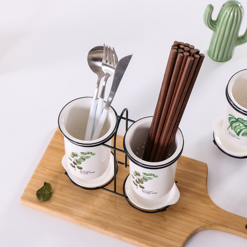 Douyin Household Chopsticks Tube Set Kitchen Tableware Storage Storage Rack Chopsticks Basket Creative Drain Chopsticks Chopsticks Cage