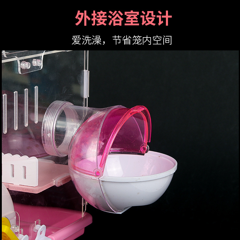 Tray Hamster Cage Acrylic Double Large Villa Nest Package Supplies Set Complete Cheap Large