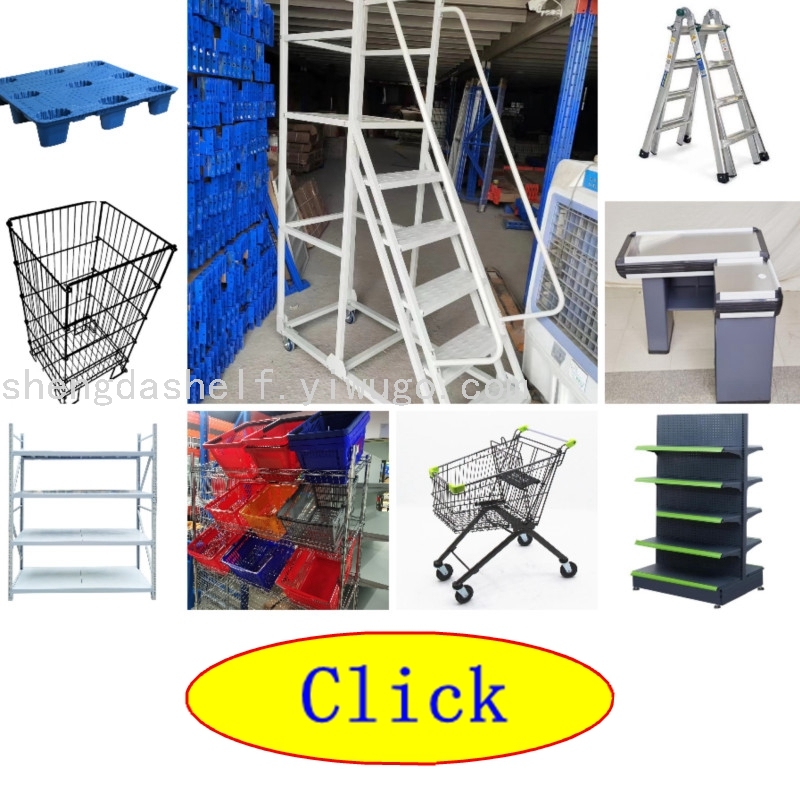 Supermarket Mesh Basket Utility Wagon Cart Large Shopping Cart Warehouse Trolley Table Trolley Property Storage Cage with Wheels AOA
