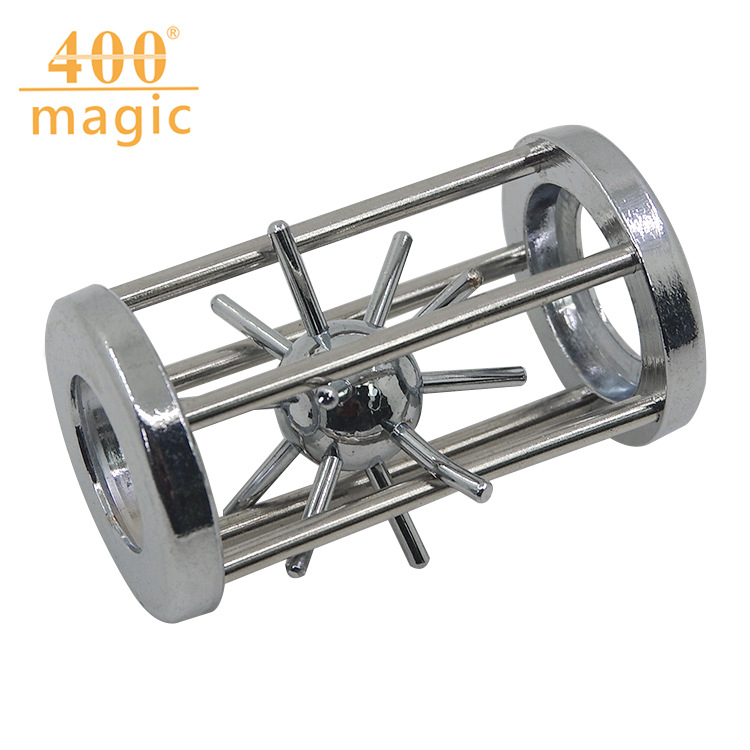Factory Wholesale Alloy Unlock Ring Nostalgic Magic Educational Toy Intelligence Knot Cage Pick Thorn