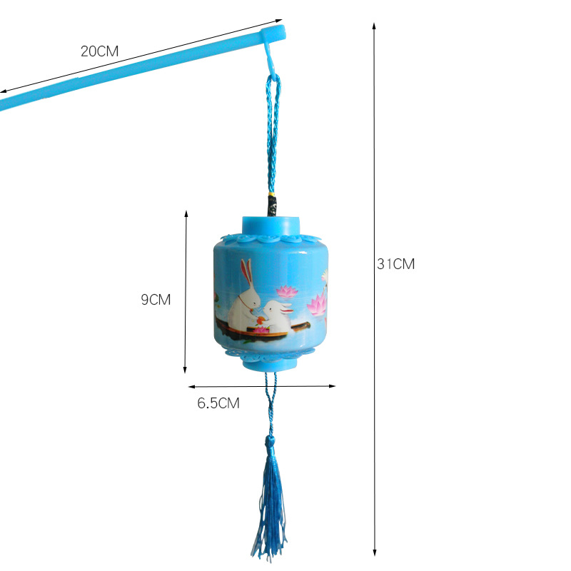 Mid-Autumn Festival Lantern Portable Jade Hare Chang&#039;e Festive Lantern Toy Children Mid-Autumn Festival Small Bell Pepper Toy Cage Stall Night Market