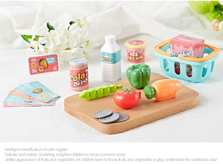 Beibigu Children's Simulation Supermarket Cash Register Set Toy Puzzle Multi-Function Cash Register Play House