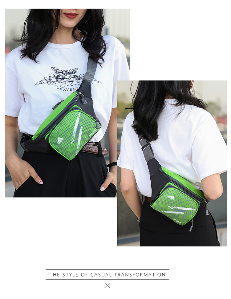 New Exercise Belt Bag for Men and Women Canvas Multi-Functional Oxford Large Capacity Cash Bags Mobile Phone Men's Cash Register Business Bag