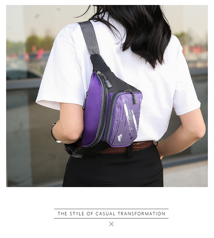 New Exercise Belt Bag for Men and Women Canvas Multi-Functional Oxford Large Capacity Cash Bags Mobile Phone Men's Cash Register Business Bag