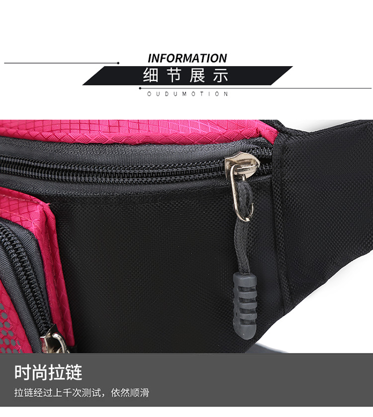 New Exercise Belt Bag for Men and Women Canvas Multi-Functional Oxford Large Capacity Cash Bags Mobile Phone Men's Cash Register Business Bag