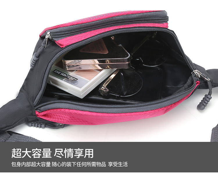New Exercise Belt Bag for Men and Women Canvas Multi-Functional Oxford Large Capacity Cash Bags Mobile Phone Men's Cash Register Business Bag