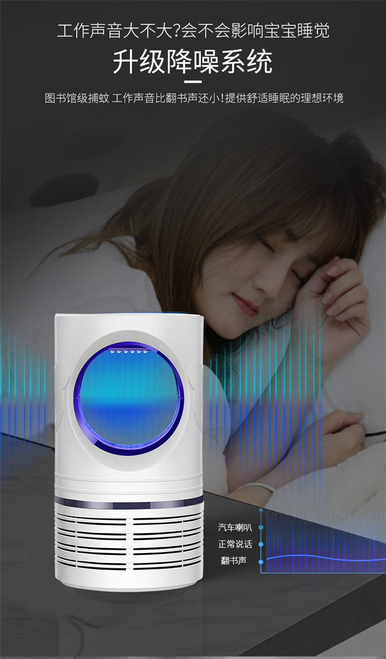 Factory Hot Sale Mosquito Killing Lamp Wholesale Household Led Mosquito Killer Plug-in Mosquito Repellent Anti-Mosquito and Mosquito-Killing Mosquito Trap Lamp Delivery