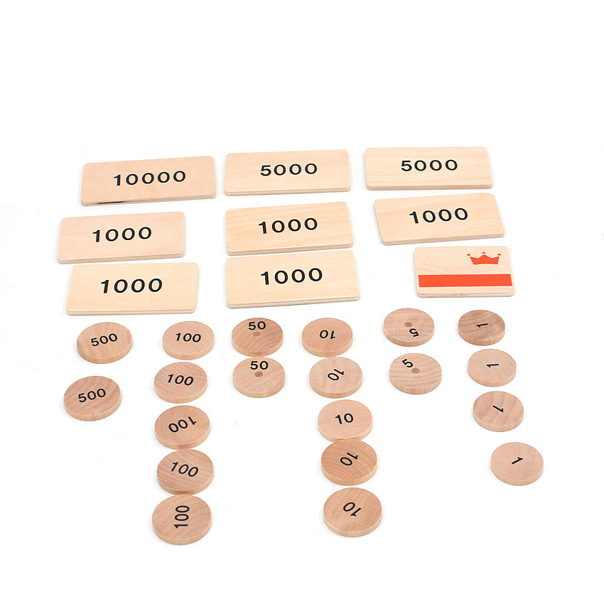 Children&#039;s Wooden Simulation Supermarket Cash Register Kindergarten Play House Supermarket Cashier Machine Early Education Educational Wooden Toys