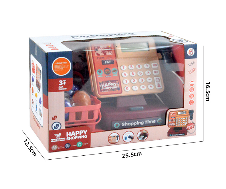 Play House Toy Children's Supermarket Cash Register Toy Girl's Toy with Calculator Simulation Cash Register Toy