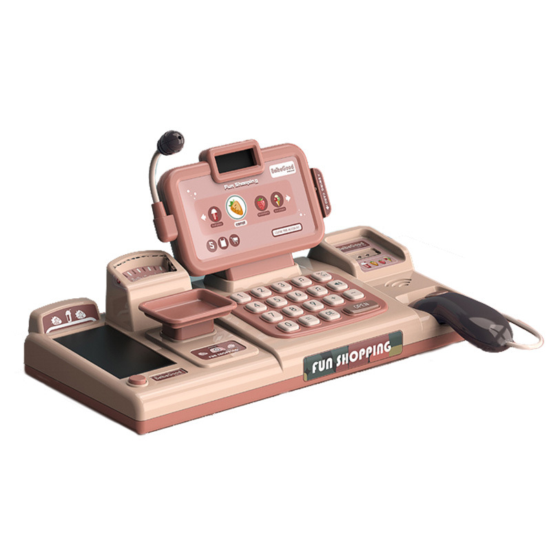 New Simulation Intelligent Cash Register Girls Playing House Toy Multi-Function Chinese and English Digital Computing Cash Register
