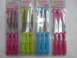 Metal kitchen kitchen knives colored Peel knife bread knife steak knife paring knife boning knife
