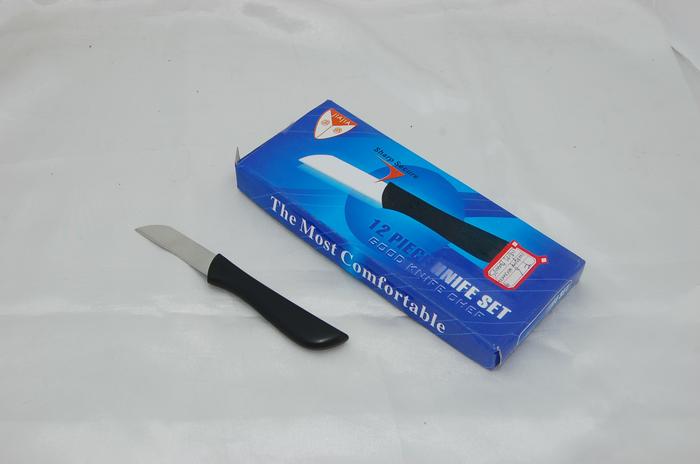 Red box of 12PCS fruit knife with wooden handle stainless steel KW-6-inch paring knife steak knife
