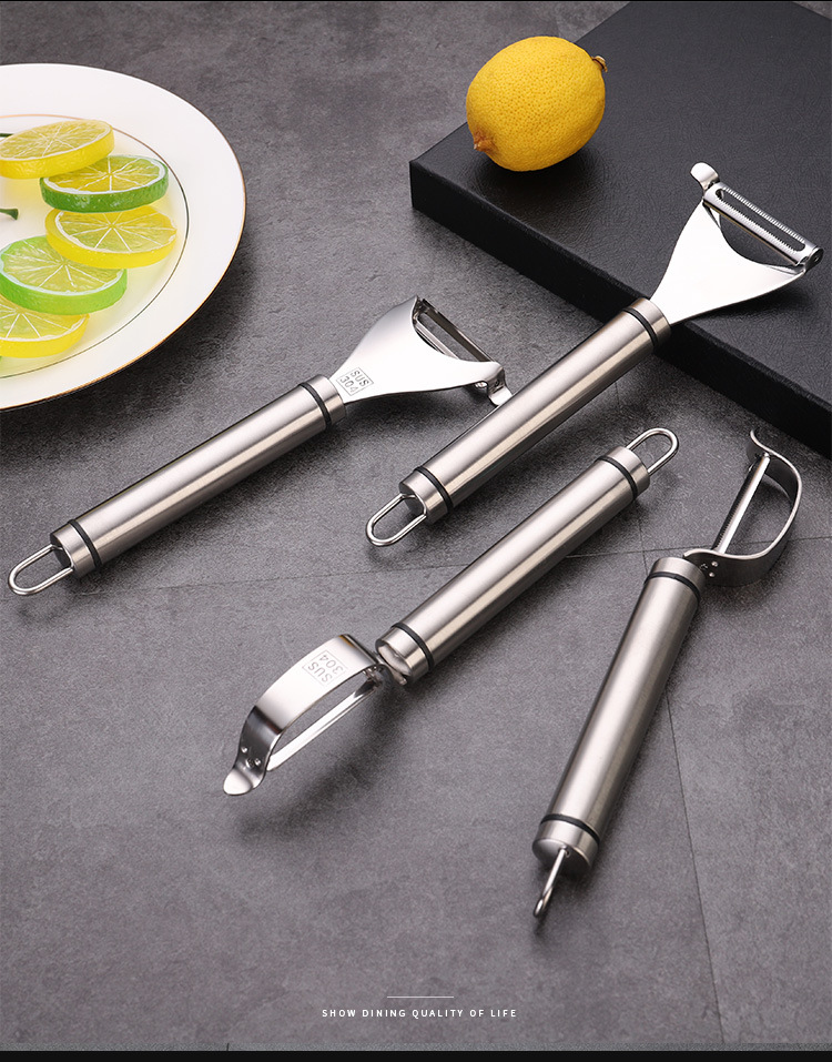 304 Stainless Steel Paring Knife Fruit Peeler Household Potato Apple Beam Knife Laser Logo 304 Stainless Steel Paring Knife Fruit Peeler Household Potato Apple Beam Knife Laser Logo