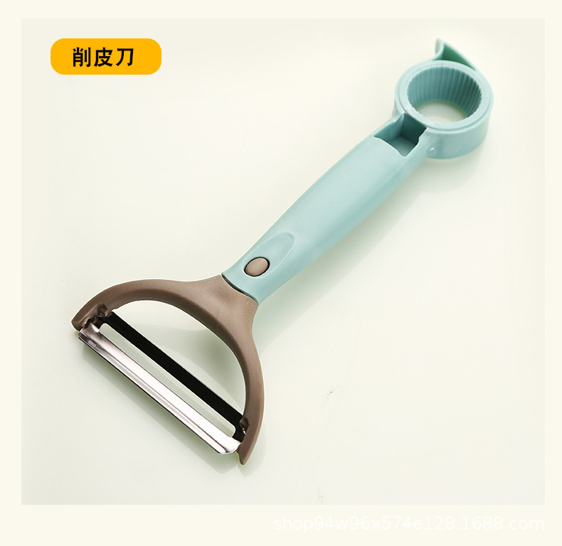 Stainless Steel Peeler Kitchen Multi-Functional Household Three-in-One Peeler Beam Knife Peeling Paring Knife Wholesale