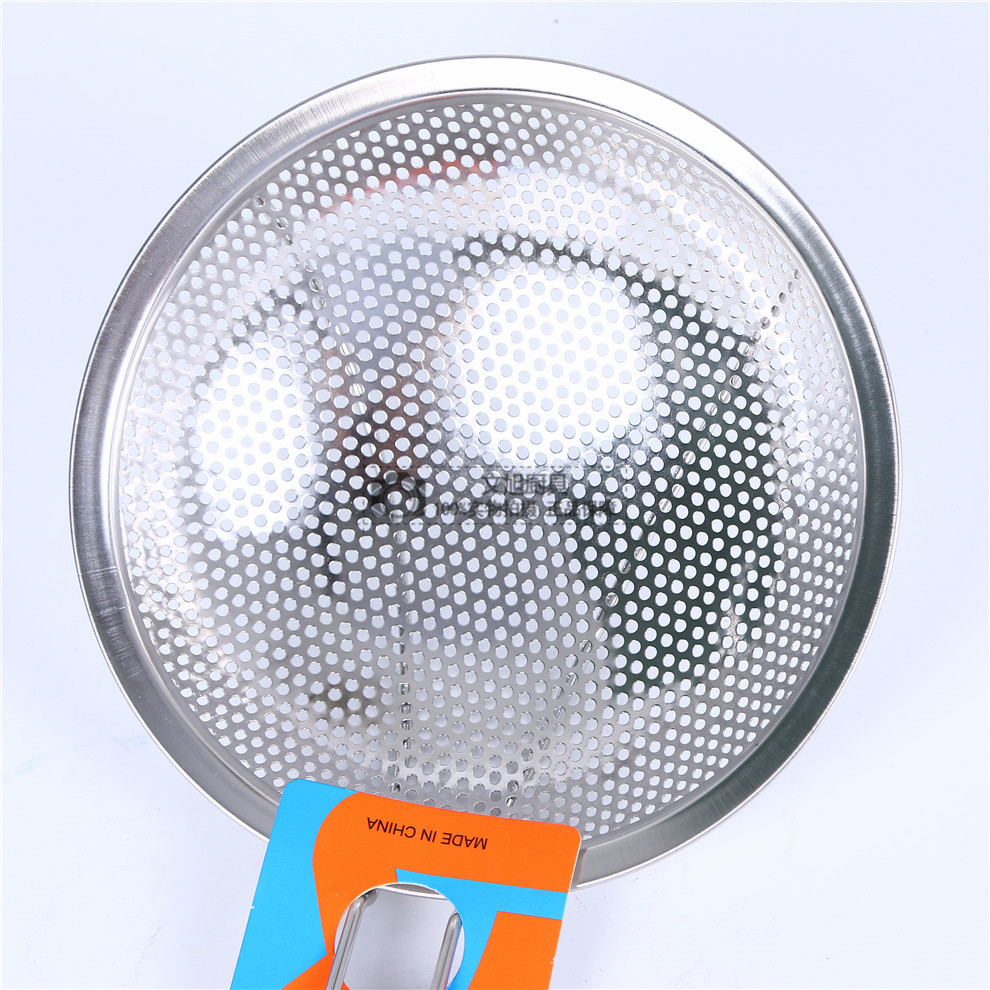 Stainless Steel Colander Drain Oil Grid Multi-Specification High Edge Strainer Spoon Rice Noodle Skimmer Wooden Handle Drain Household Kitchen Utensils