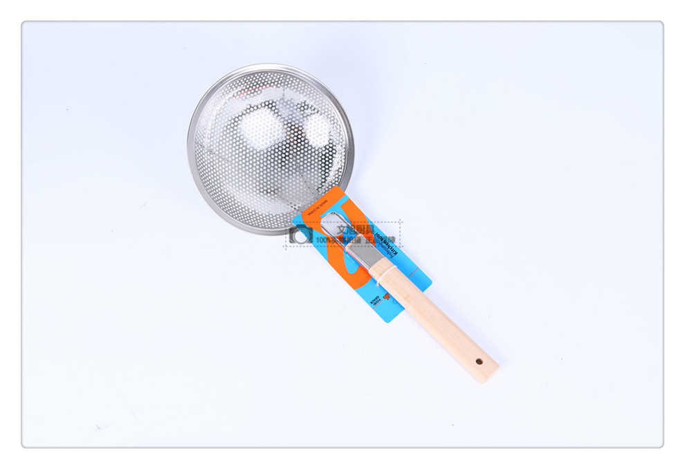 Stainless Steel Colander Drain Oil Grid Multi-Specification High Edge Strainer Spoon Rice Noodle Skimmer Wooden Handle Drain Household Kitchen Utensils Stainless Steel Colander Drain Oil Grid Multi-Specification High Edge Strainer Spoon Rice Noodle Skimmer Wooden Handle Drain Household Kitchen Utensils