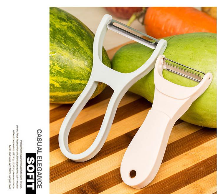 Multifunctional Paring Knife 2-in-1 Kitchen Stainless Steel Peeler Potato Fruit Knife Wire Scraper Grater