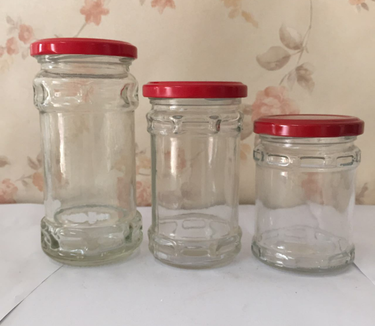 Laoganma Brand New Glass Bottle Sesame Paste with Lid Pickles Bottles Beef Sauce Chili Sauce Fire Extinguisher Bottles Glass
