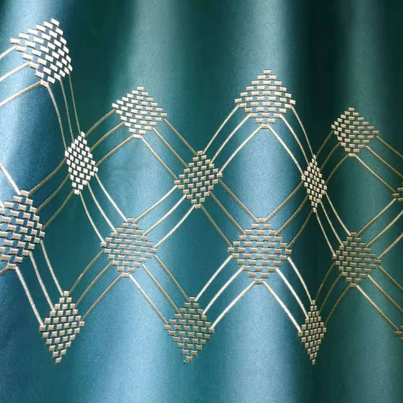 Curtain Fabric Factory Direct Sales Children&#039;s Room Shading Embroidered Curtain in Stock Wholesale
