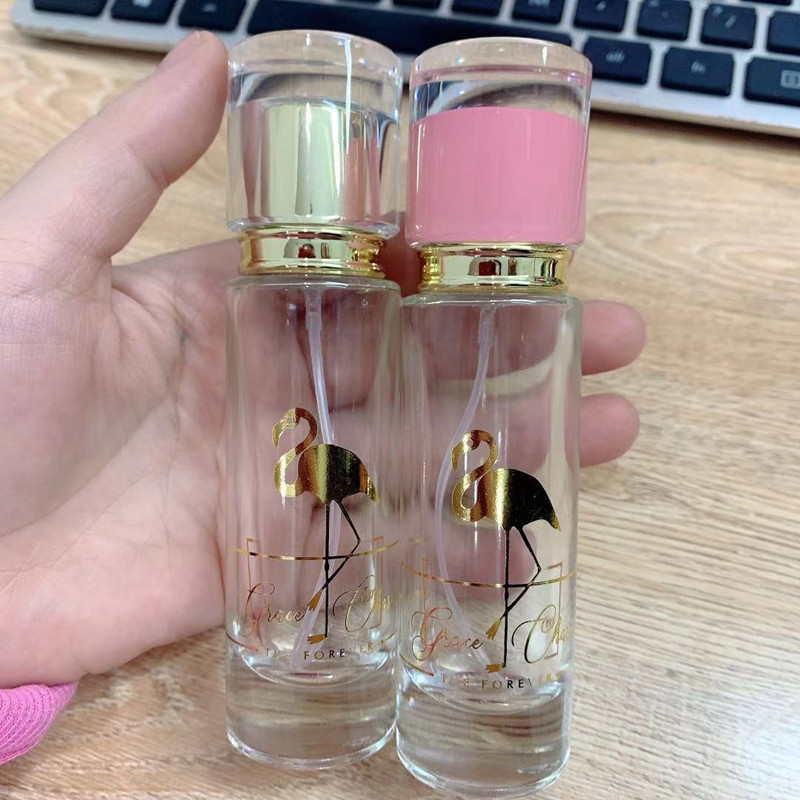 30ml Crystal Glass Perfume Spray Bottle Fire Extinguisher Bottles Bronzing New High Cylinder Flamingo Perfume Bottle Good Quality