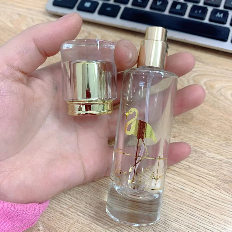 30ml Crystal Glass Perfume Spray Bottle Fire Extinguisher Bottles Bronzing New High Cylinder Flamingo Perfume Bottle Good Quality