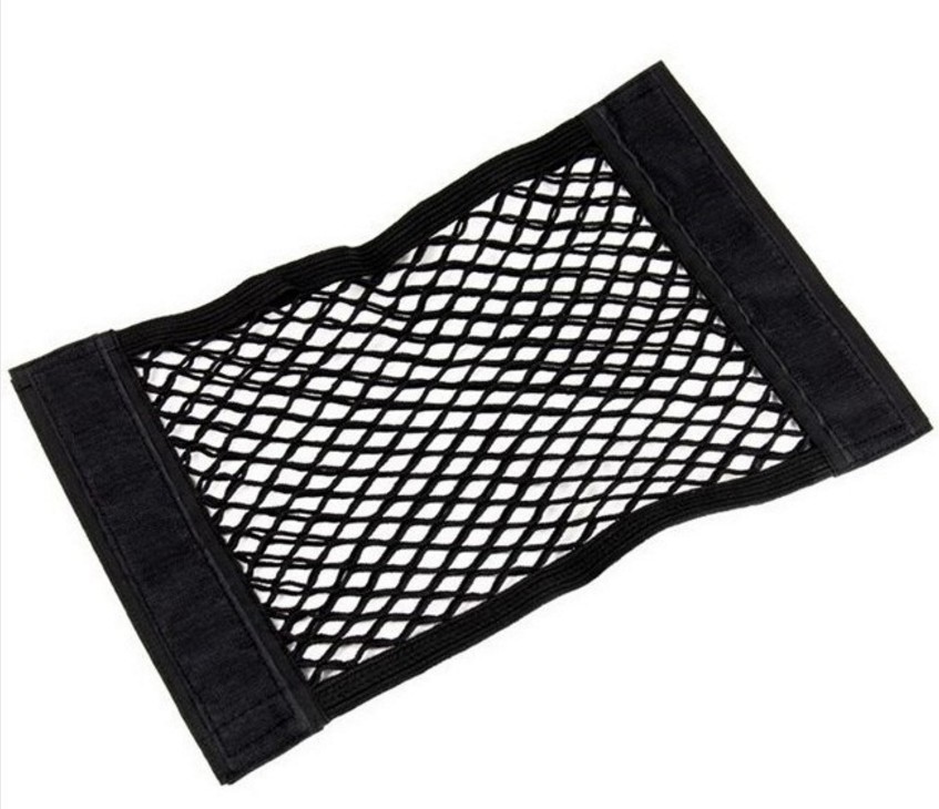 Car Mesh Bag Double-Layer Net Pocket Trunk Storage Bag Car Shopping Bags Car Fire Extinguisher Fixed Net