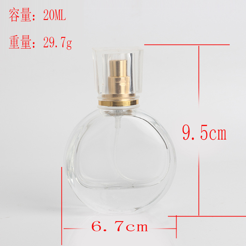 Factory Spot Direct Sales New 25ml Crystal Perfume Bottle Glass Bottle Fire Extinguisher Bottles Spray Perfume Bottle Large Capacity