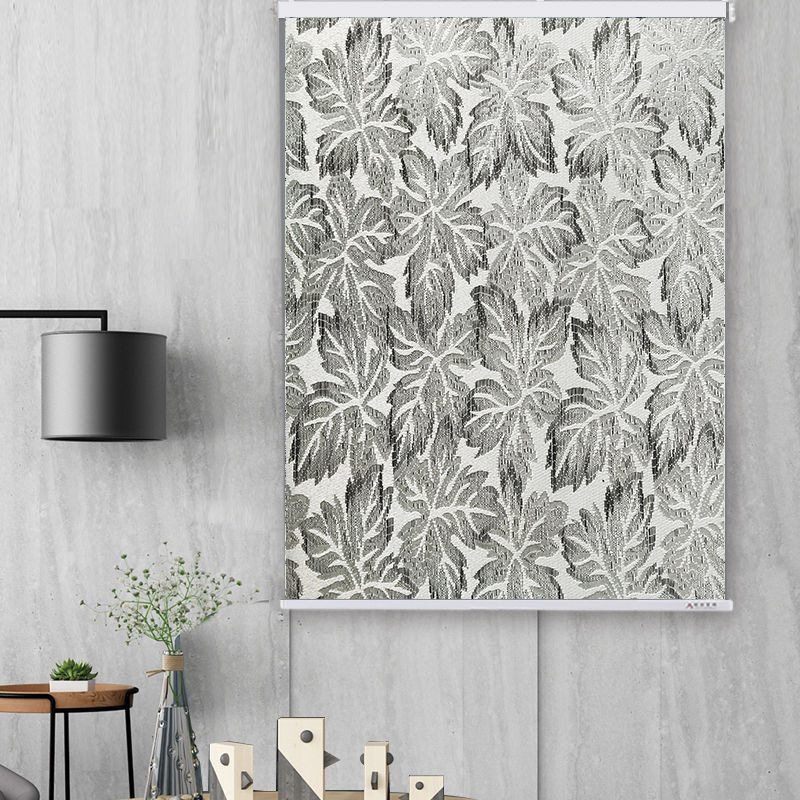 Factory Direct European Simple Office shading and shading Jacquard thickened roller Curtain Fabric Finished Products Factory Direct European Simple Office shading and shading Jacquard thickened roller Curtain Fabric Finished Products