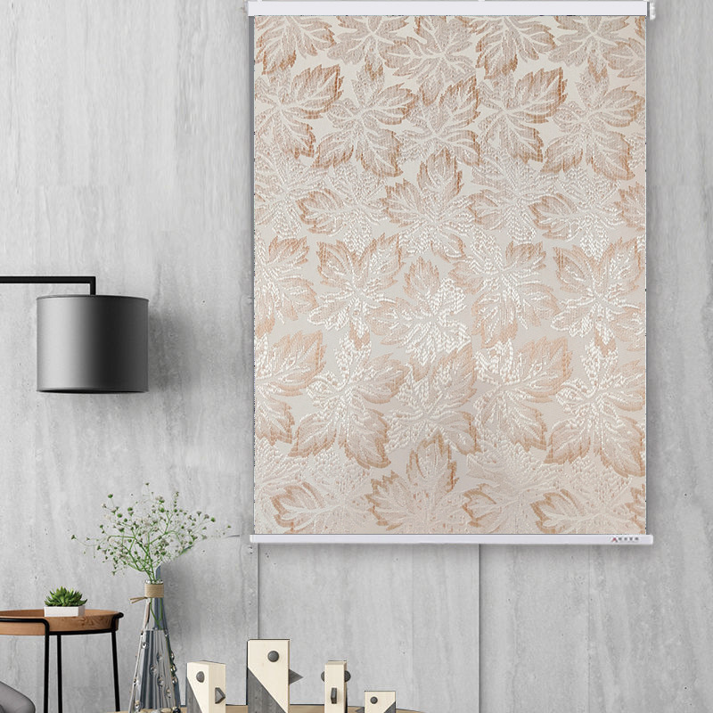 Factory Direct European Simple Office shading and shading Jacquard thickened roller Curtain Fabric Finished Products Factory Direct European Simple Office shading and shading Jacquard thickened roller Curtain Fabric Finished Products