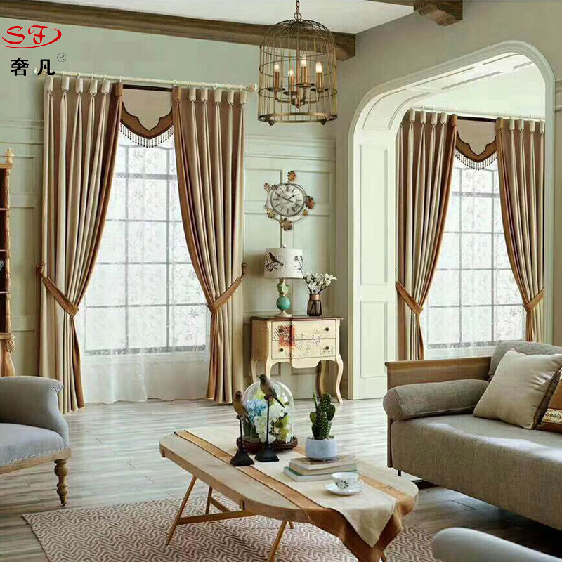 Modern simple Nordic ins window shade custom living room bedroom window finished curtain fabric curtain fabric.