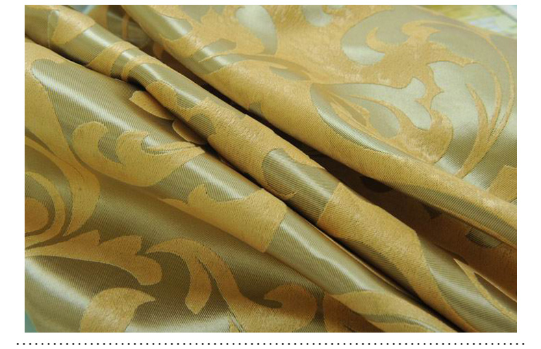 Simple style jacquard cloth plain European jacquard living room floor-to-ceiling window custom shading curtain fabric