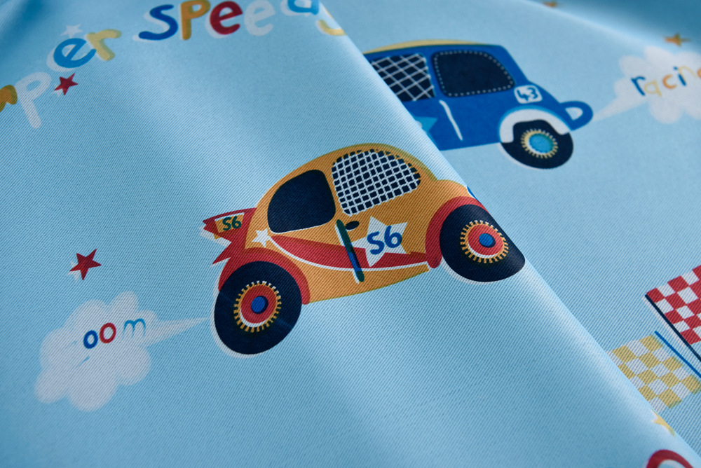 Brief introduction Keqiao light textile city Rachel textile fabric printing children's room boys cartoon curtain fabric kart Brief introduction Keqiao light textile city Rachel textile fabric printing children's room boys cartoon curtain fabric kart