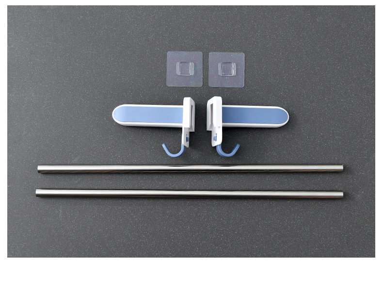 Simple Fashion Nail-Free Shelf Waterproof Moisture-Proof Towel Ring Bathroom Bath Towel Rack Hanging Towel Bar