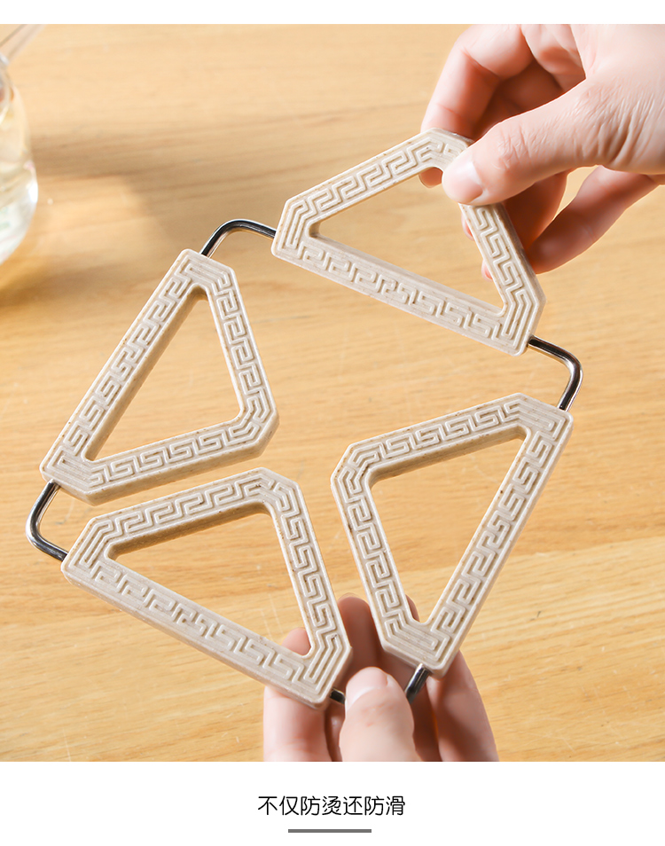 Collapsible heat insulation mat creative non-slip plate bowl mat household plastic table mat teacup pad meal mat Collapsible heat insulation mat creative non-slip plate bowl mat household plastic table mat teacup pad meal mat