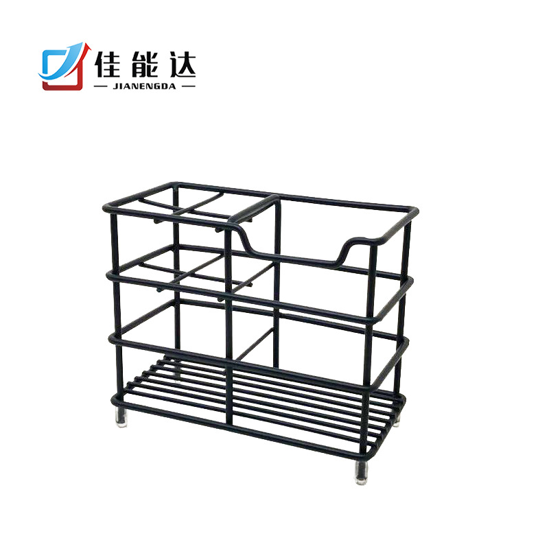 Conolta Stainless Steel Plaid Toothbrush Holder Toothpaste Holder Shaver Storage Rack Bathroom Hotel Shelf Cross-Border